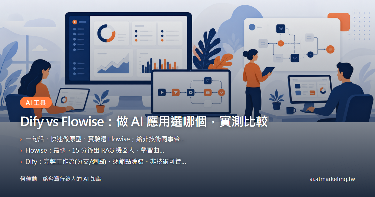 Dify vs Flowise：做 AI 應用選哪個，實測比較