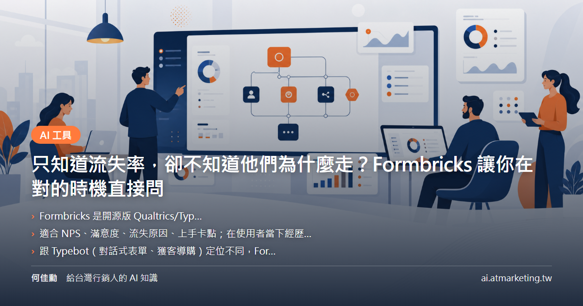 只知道流失率，卻不知道他們為什麼走？Formbricks 讓你在對的時機直接問