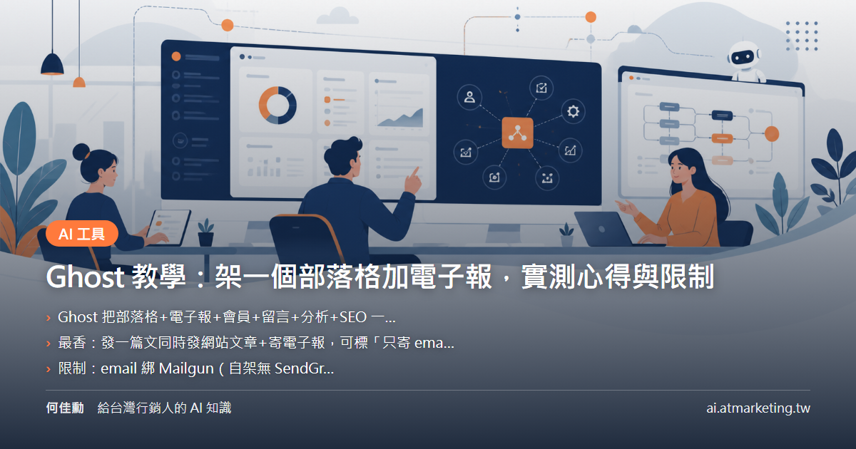 Ghost 教學：架一個部落格加電子報，實測心得與限制