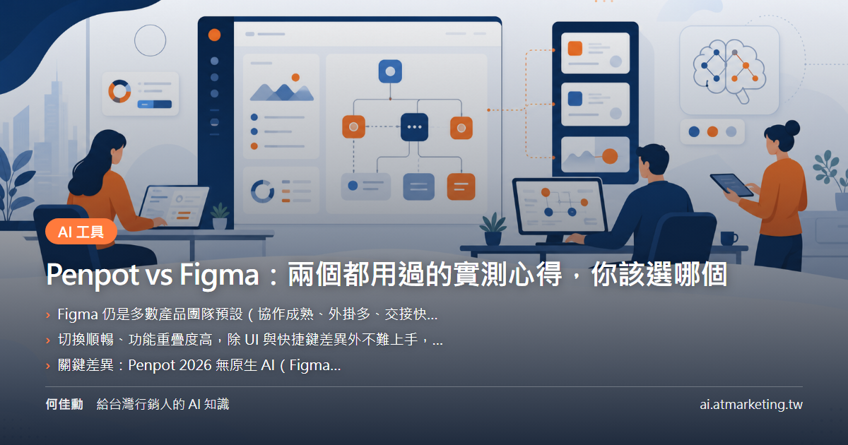 Penpot vs Figma：兩個都用過的實測心得，你該選哪個